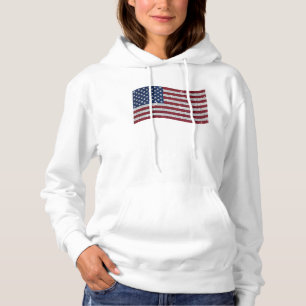 Rhinestone US Flagga Illustration - Patriotic T Shirt