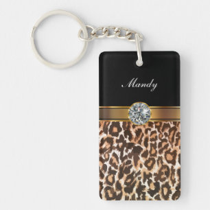 RhinestoneMonogram Keychains
