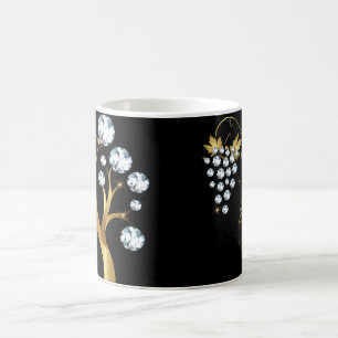 Rhinestonen pryder med ädelsten diamantkaffemuggen kaffemugg