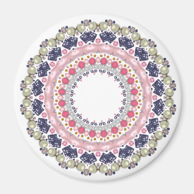 Rhinestoner, sekvenser, konfekt magnet (Framsidan)