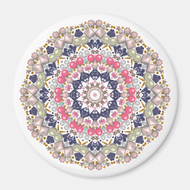 Rhinestoner, sekvenser, konfekt magnet (Framsidan)