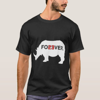 Rhino 23 Fo23Ver Number 23 Forever 23 Legend Fan T Shirt