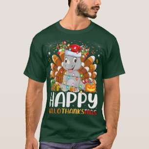 Rhino Älskare Halloween jul Lycklig Hallothanksm T Shirt