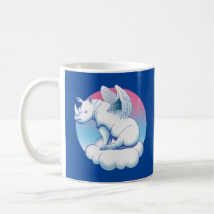 Rhino Angel - Medvetenhet om Rhinoceros-bevarande Kaffemugg