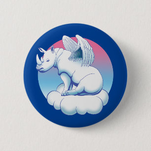 Rhino Angel - Medvetenhet om Rhinoceros-bevarande Knapp