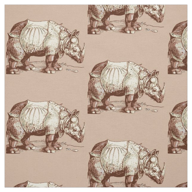 Rhino av Albrecht Durer Fabric Tyg (Provkarta)