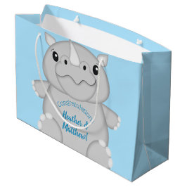 Rhino Baby Shower Blue