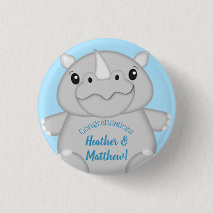 Rhino Baby Shower Blue Knapp