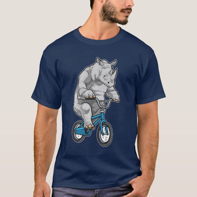 Rhino Bicycle T Shirt (Framsida)
