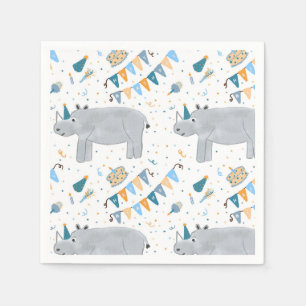 Rhino Birthday Cocktail Napkins Pappersservett