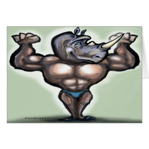 Rhino Boy Hälsningskort
