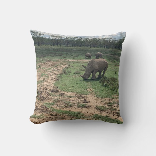 Rhino Cotton Dekorativ kudde (Framsida)