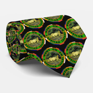 Rhino Couple Afrika Circle Neck Tie Slips