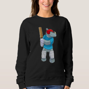 Rhino Cricket Cricket Slagträ Sport T Shirt