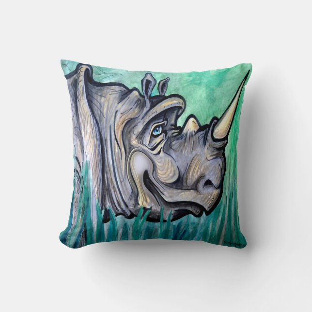 Rhino Dekorativ kudde (Framsida)
