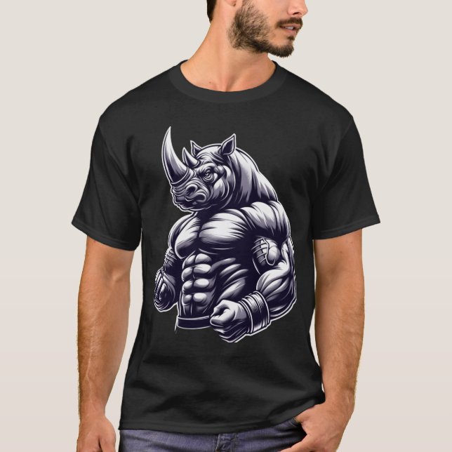 Rhino Gym 03  flicka T Shirt (Framsida)