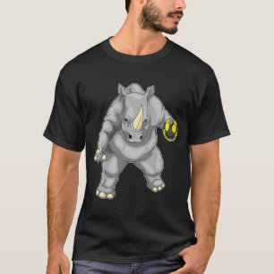Rhino Handball-spelarhandboll T Shirt