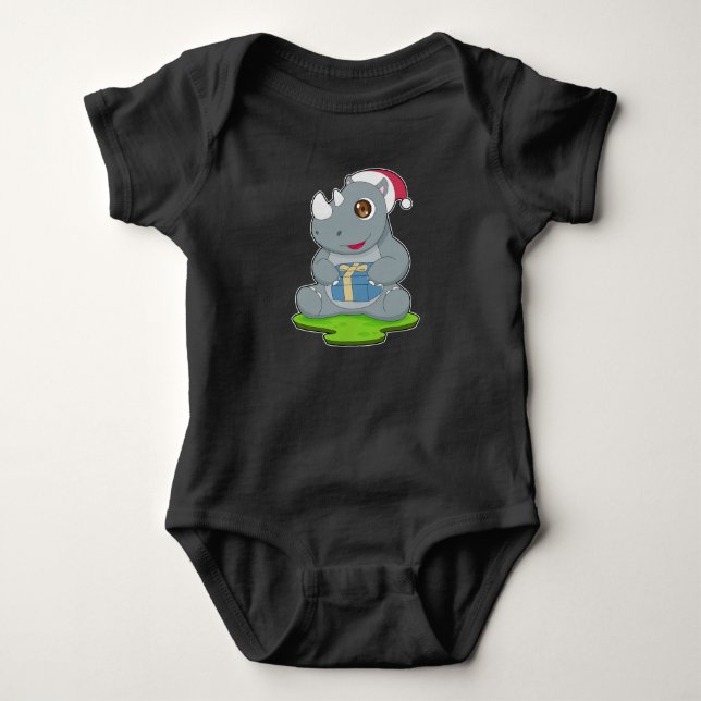 Rhino-jultomten T Shirt (Framsida)