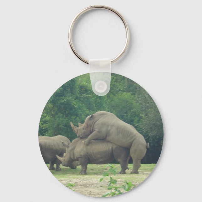 Rhino Kärlek Nyckelring (Framsida)