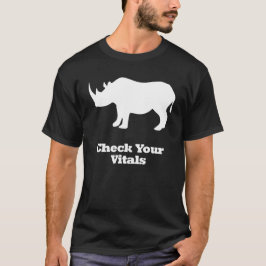 Rhino - kolla vitan på dina injektionsflaskor t-shirt