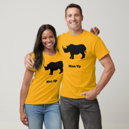 Rhino Man Up svart Tee Shirt