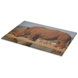 Rhino med lera på hudfoto