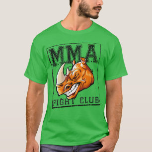 Rhino Mied Martial Arts Mma Fighter Beast Motivat T Shirt