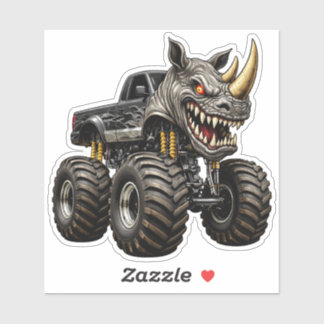 Rhino Monster Truck Beast  Klistermärken