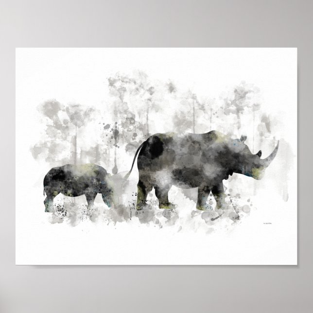 RHINO OCH BABY POSTER (Framsidan)