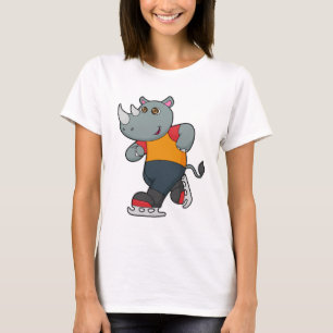 Rhino på isar med isskal t shirt
