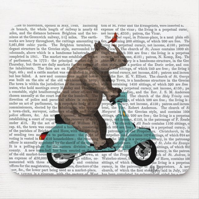 Rhino på Moped Musmatta (Framsidan)