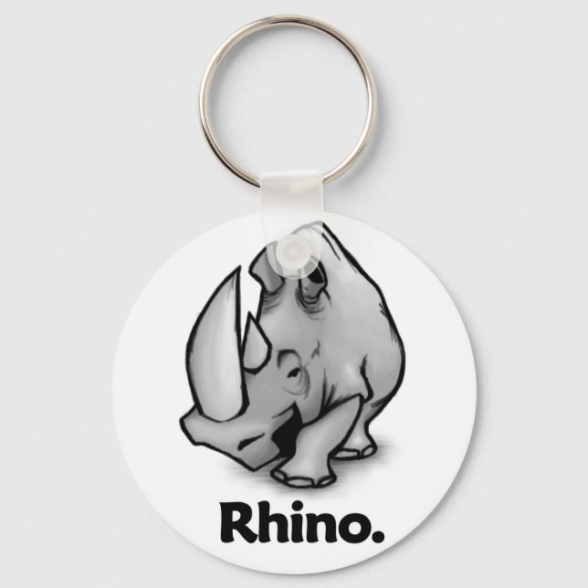 Rhino Rhino. Nyckelring (Framsida)