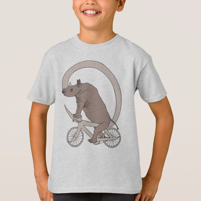 Rhino Riding med sin horn Bike Tröja (Framsida)