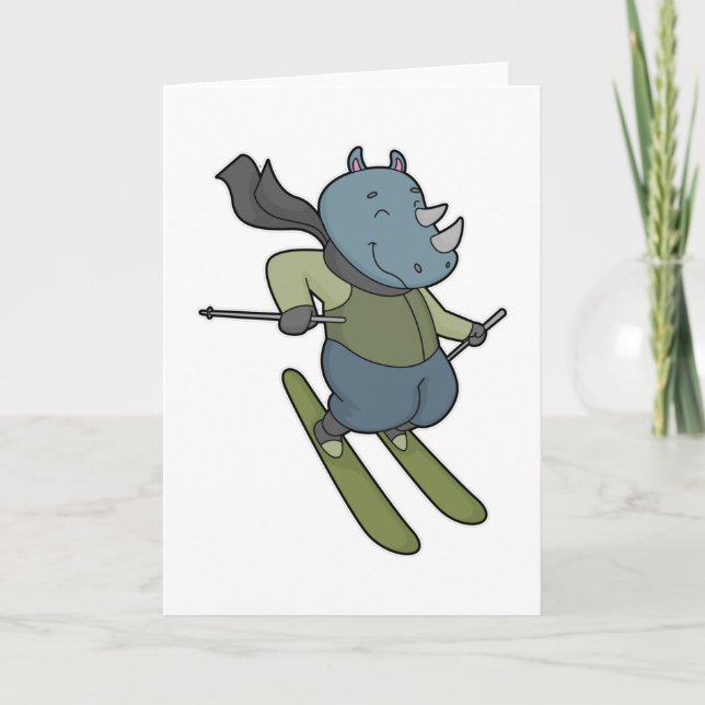 Rhino Skidåkare Skida Kort (Framsida)