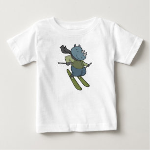 Rhino Skier Ski T Shirt