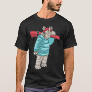 Rhino Skier Ski Winter sport T Shirt