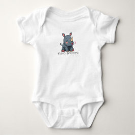 Rhino smooch baby, bodykostym! t shirt