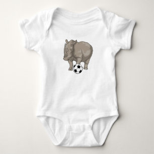 Rhino Soccer-spelare T Shirt