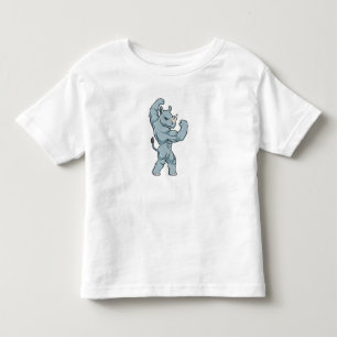 Rhino som BodyBuilder extrem T Shirt
