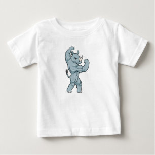 Rhino som BodyBuilder extrem T Shirt