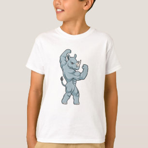 Rhino som BodyBuilder extrem T Shirt