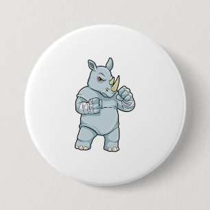 Rhino som Boxer vid Boxing Knapp