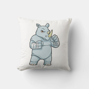 Rhino som Boxer vid Boxing Kudde