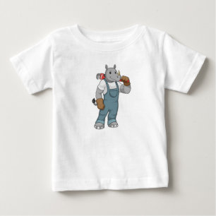 Rhino som Handyman med Vatten-pumptänger T Shirt