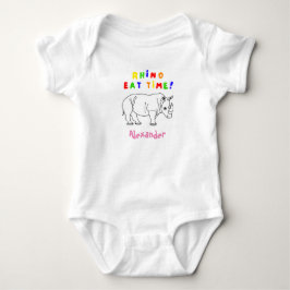 Rhino söta bodykosti baby t shirt