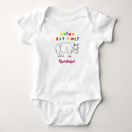 Rhino söta bodykosti baby t shirt