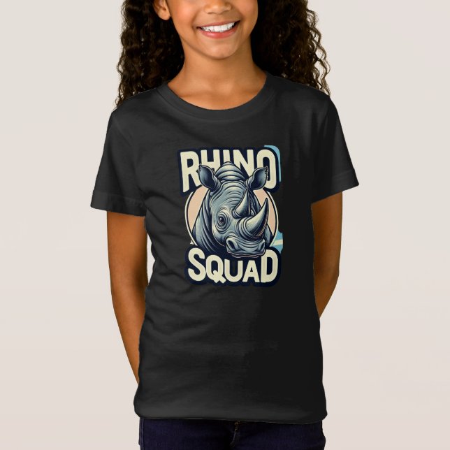 Rhino Squad" - Stå Stark Tillsammans T Shirt (Framsida)