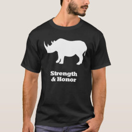 Rhino-styrka och helig vit tröja