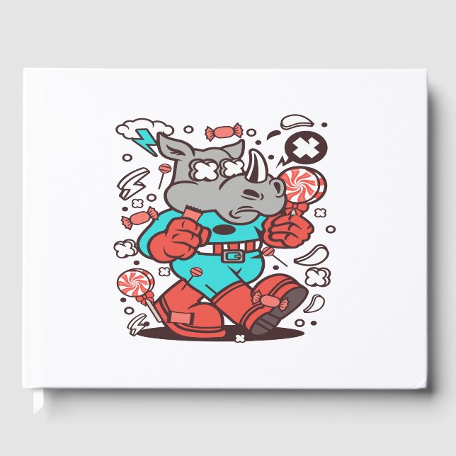 Rhino Toppen Candy Gästböcker (Framsida)