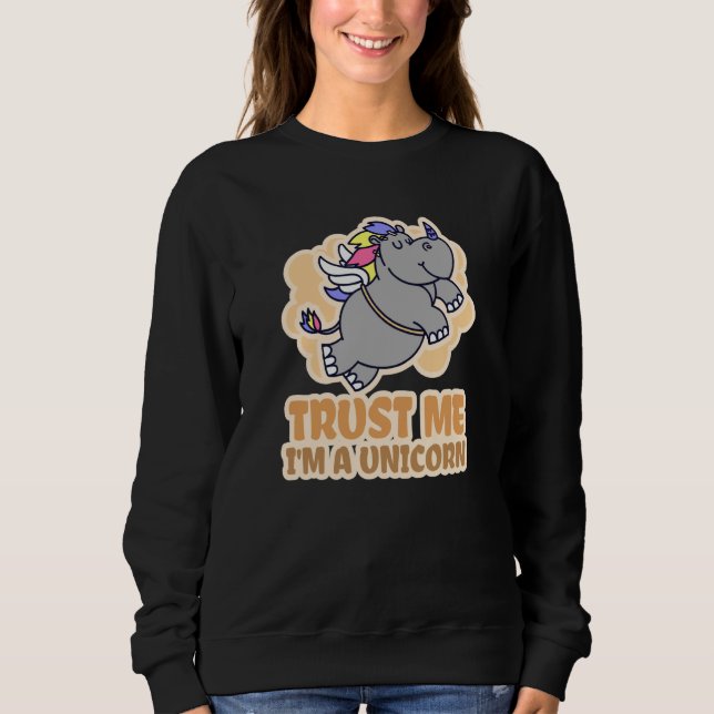 Rhino & Trust Me I'm A Unicorn T Shirt (Framsida)